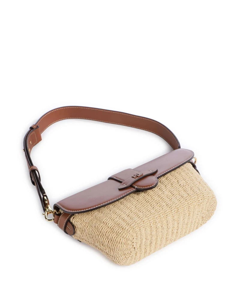 Lauren Ralph Lauren Lynden Small Bolso de hombro natural/lauren tan