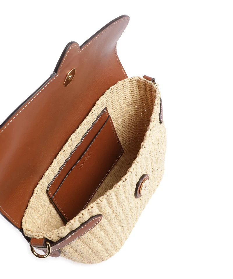 Lauren Ralph Lauren Lynden Small Bolso de hombro natural/lauren tan