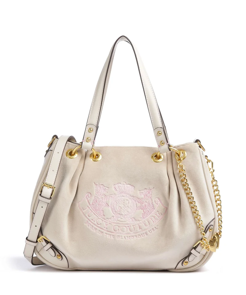 Juicy Couture Twig Narrative Velvet M Bolso de hobo marshmallow