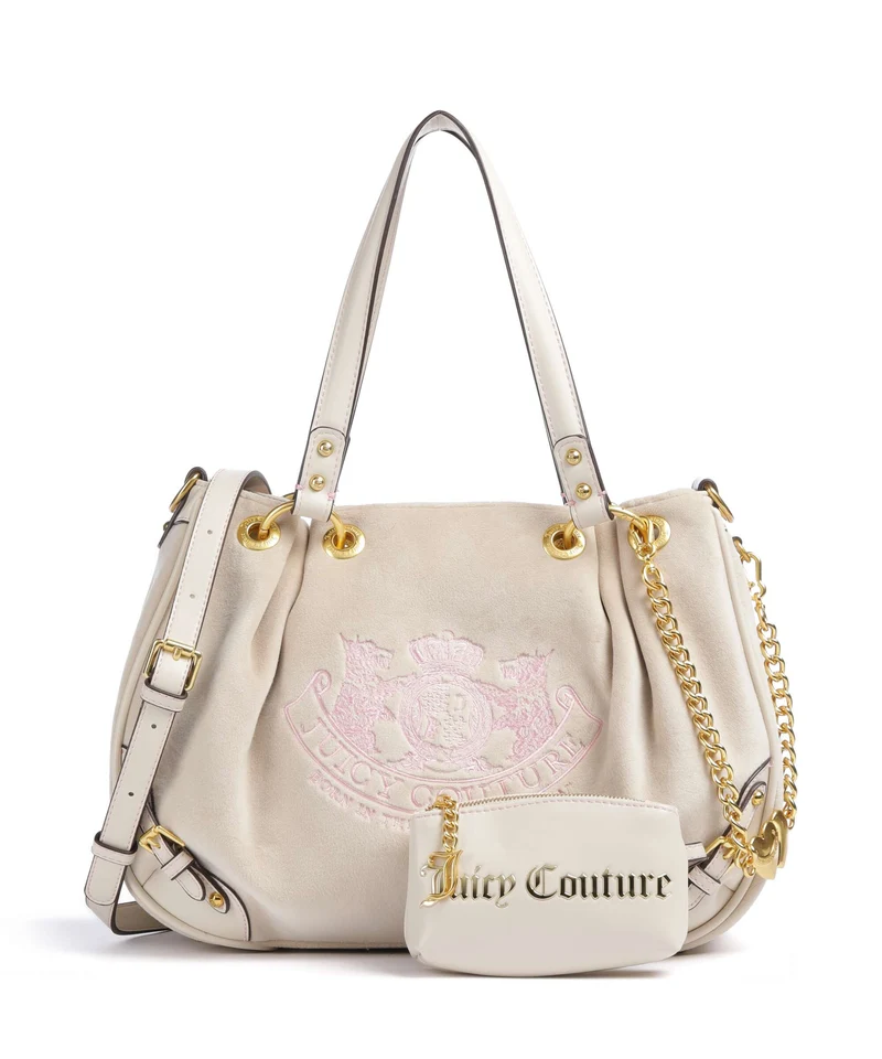 Juicy Couture Twig Narrative Velvet M Bolso de hobo marshmallow