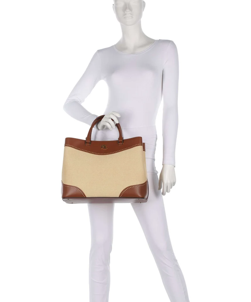 Lauren Ralph Lauren Marcy 36 Bolso de mano dark natural/lauren tan