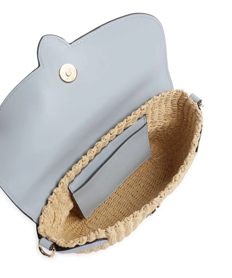 Lauren Ralph Lauren Lynden Small Bolso de hombro natural/alpine blue