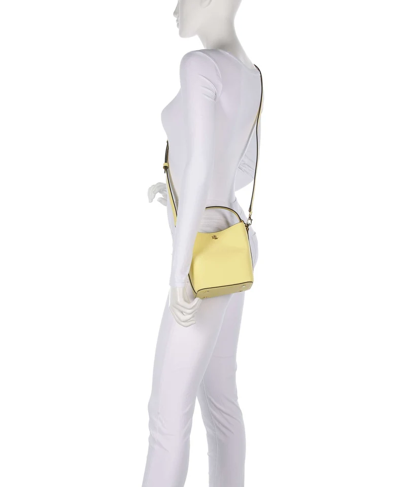Lauren Ralph Lauren Reese Small Bucket bolso de mano lemon sorbet