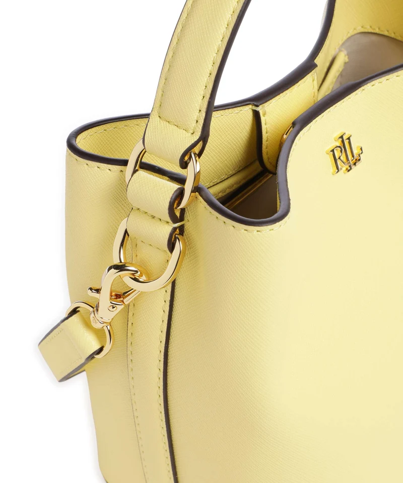 Lauren Ralph Lauren Reese Small Bucket bolso de mano lemon sorbet