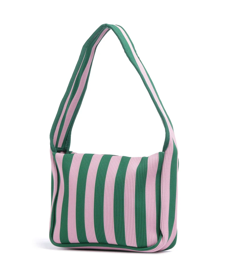 Marimekko Knitted Merirosvo Bolso de hombro pink/dark green