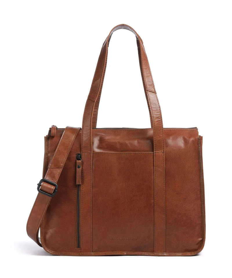 Spikes & Sparrow Bronco Catrenia Bolsa shopping brandy