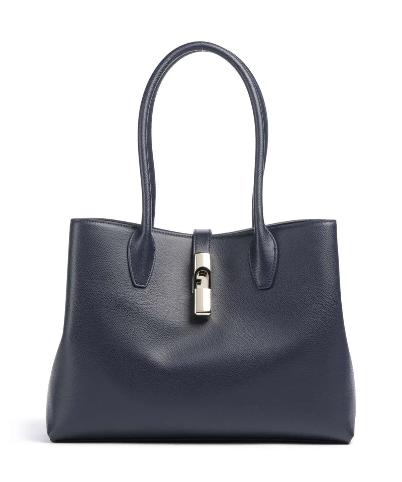 Furla Goccia M Bolsa shopping ink blue