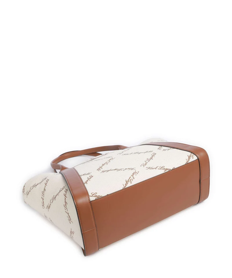 Karl Lagerfeld K/Ville Small Bolsa shopping natural canvas/tan
