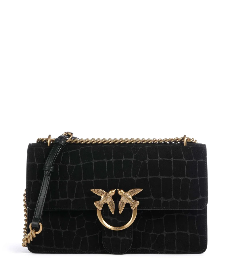 Pinko Love One Classic Bolso de hombro nero/antique gold