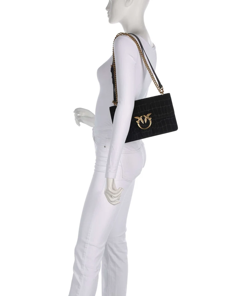 Pinko Love One Classic Bolso de hombro nero/antique gold