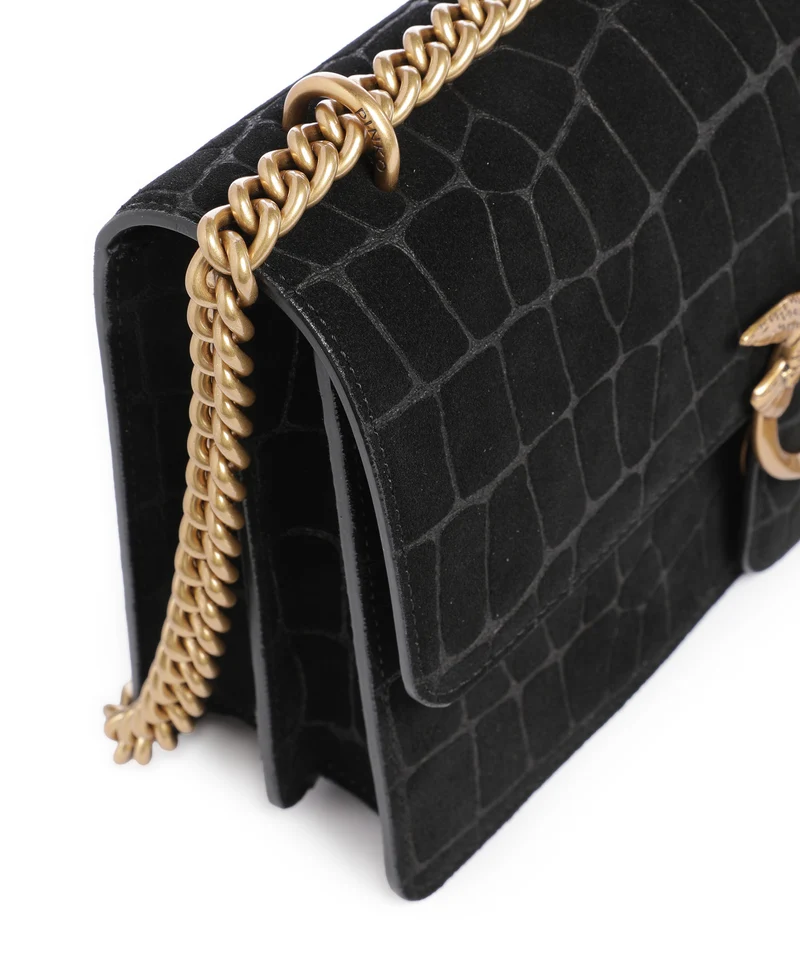 Pinko Love One Classic Bolso de hombro nero/antique gold
