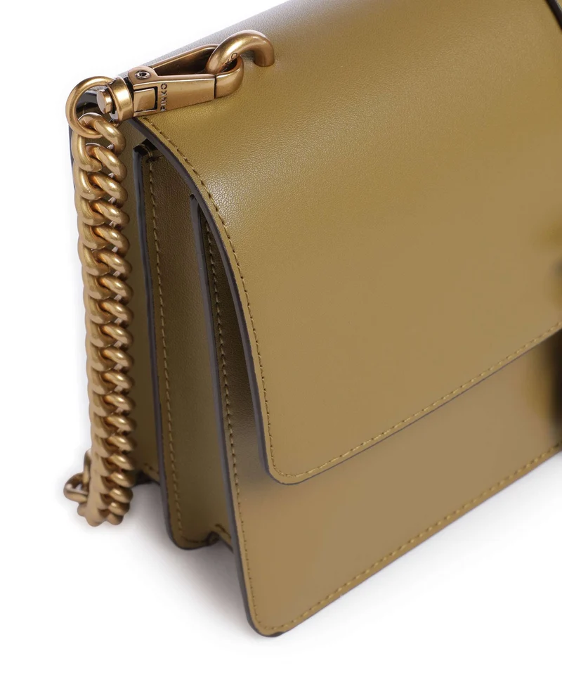 Pinko Love One Classic Bandolera verde canguro/antique gold