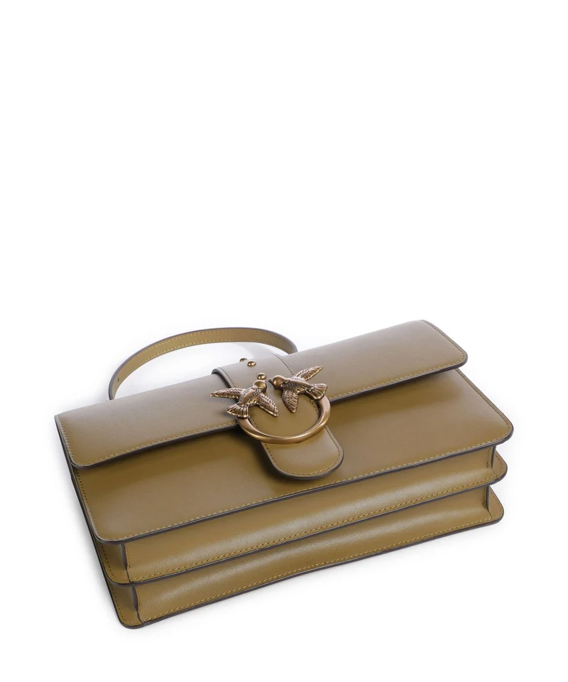 Pinko Love One Classic Bandolera verde canguro/antique gold