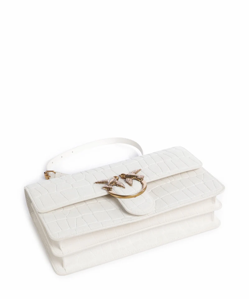 Pinko Love One Classic Bolso de hombro bianco nembo/antique gold