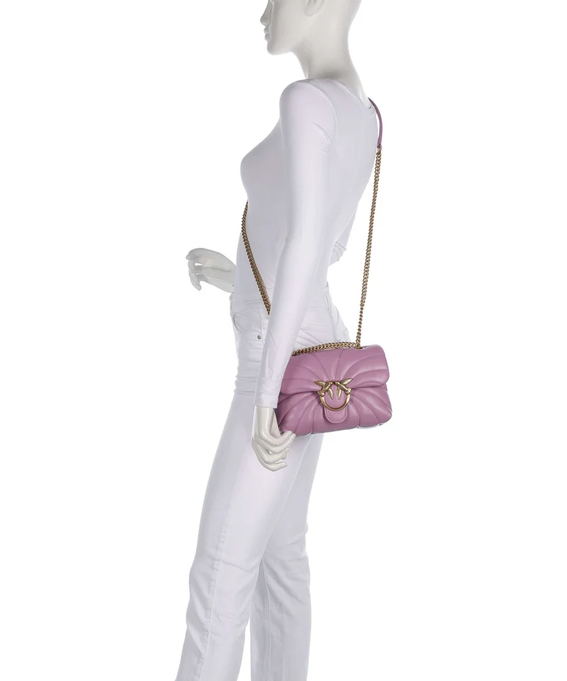 Pinko Love Puff Mini Bolso de hombro lilla/antique gold