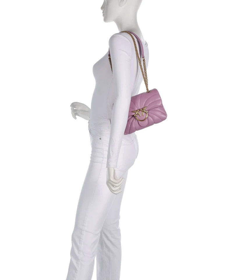 Pinko Love Puff Mini Bolso de hombro lilla/antique gold