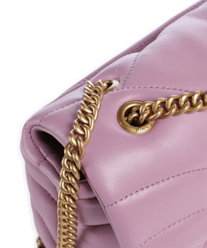 Pinko Love Puff Mini Bolso de hombro lilla/antique gold