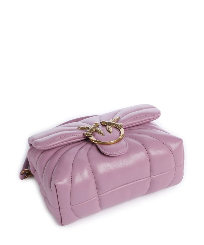 Pinko Love Puff Mini Bolso de hombro lilla/antique gold