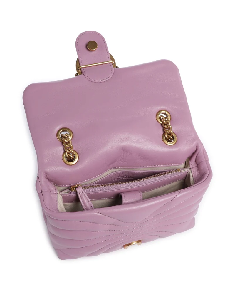 Pinko Love Puff Mini Bolso de hombro lilla/antique gold