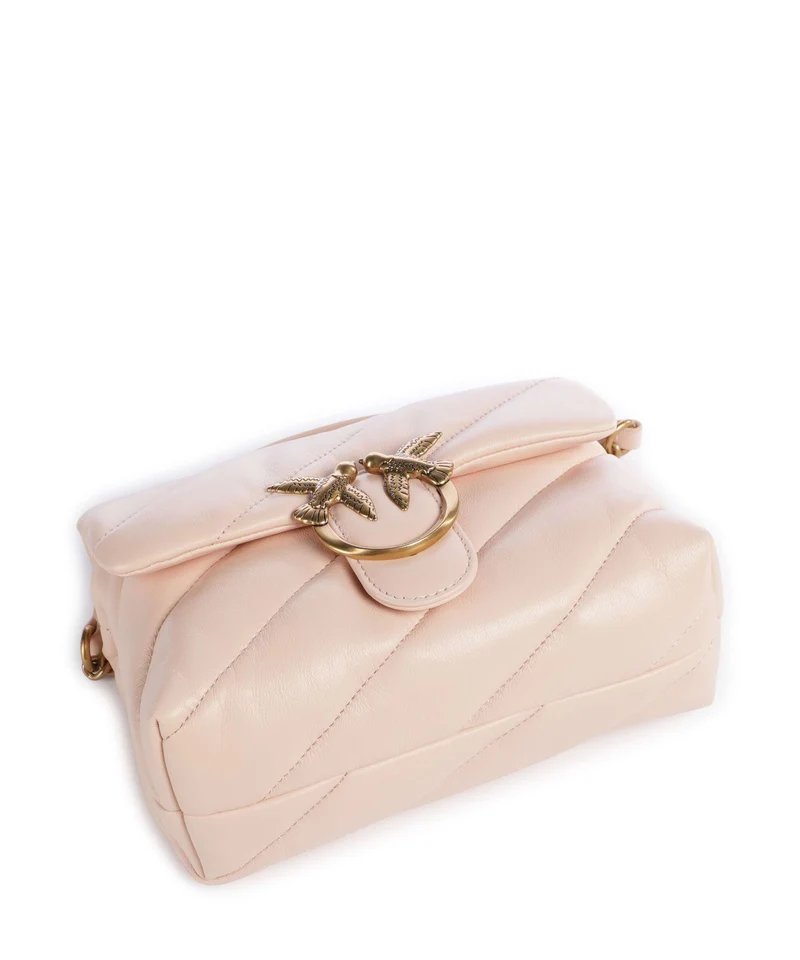 Pinko Love Puff Mini Bolso de hombro light pink/antique gold