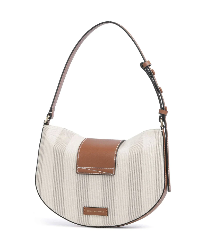Karl Lagerfeld K/Signature Bolso de hombro natural canvas/tan