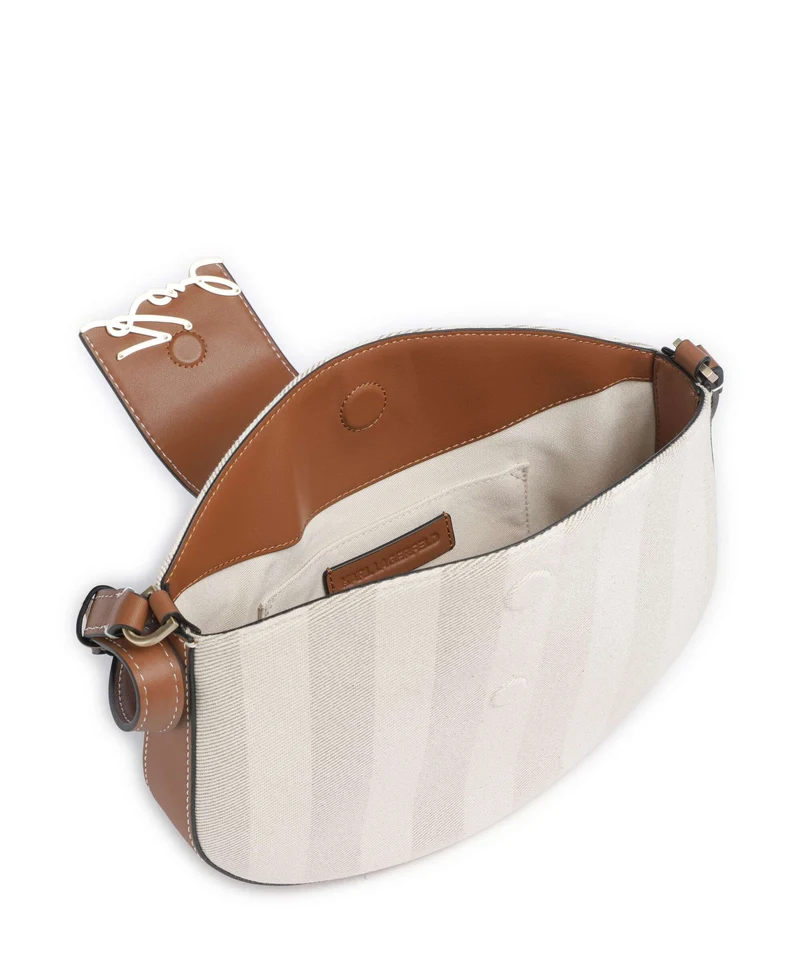Karl Lagerfeld K/Signature Bolso de hombro natural canvas/tan
