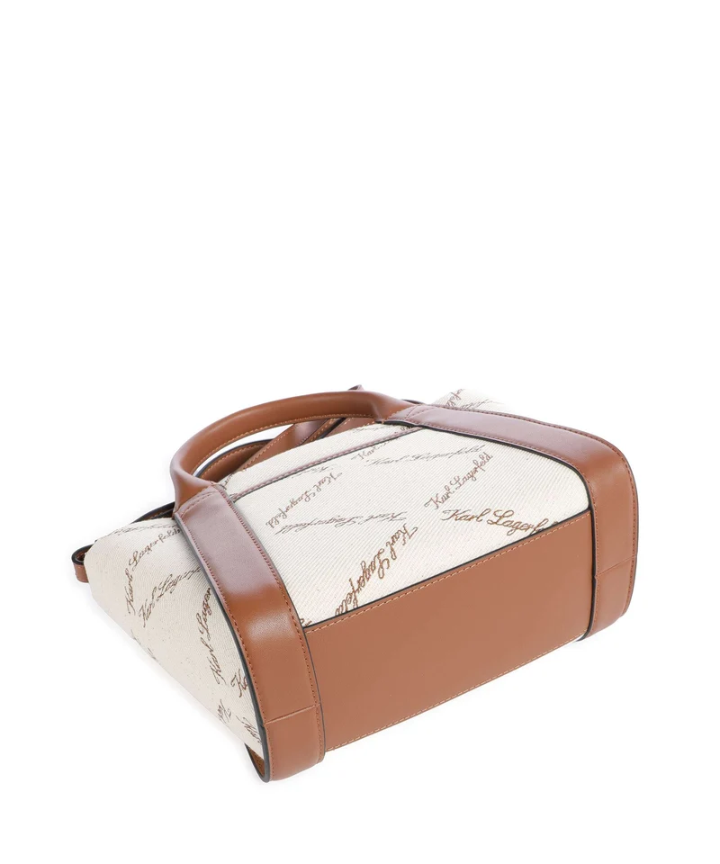 Karl Lagerfeld K/Ville Small Bolso de mano natural canvas/tan