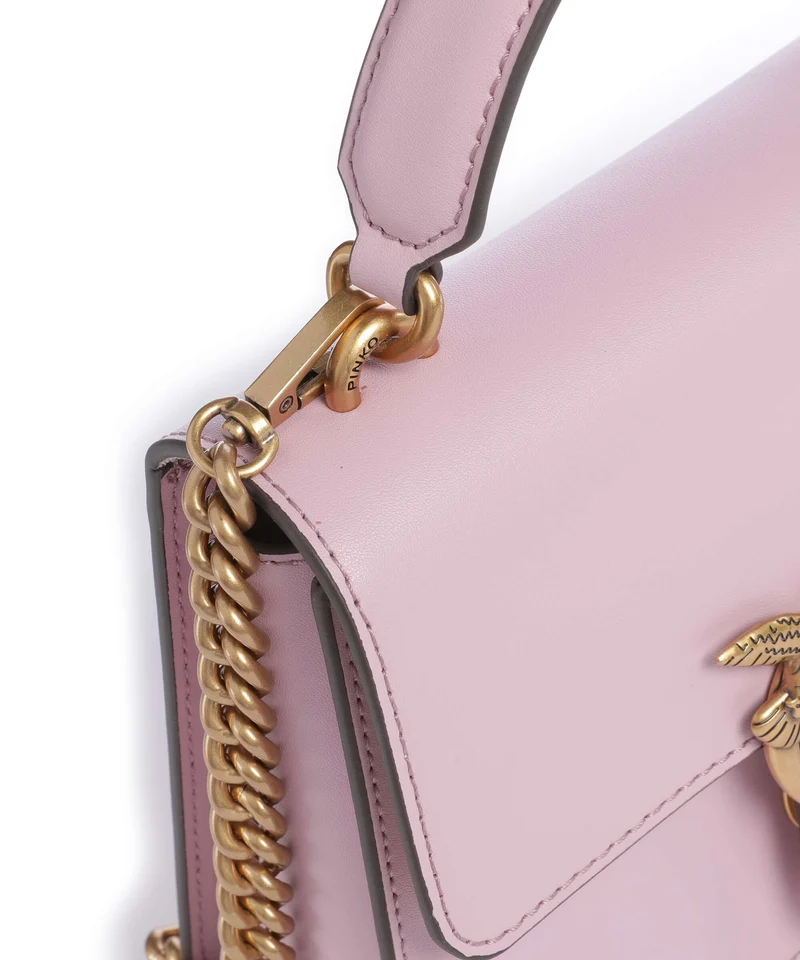 Pinko Love One Mini Bolso de mano rosa chiaro/antique gold