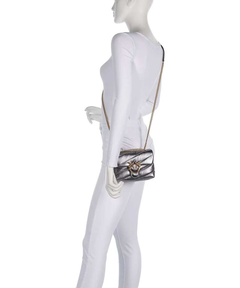Pinko Love Puff Baby Bolso de hombro antracite/antique gold