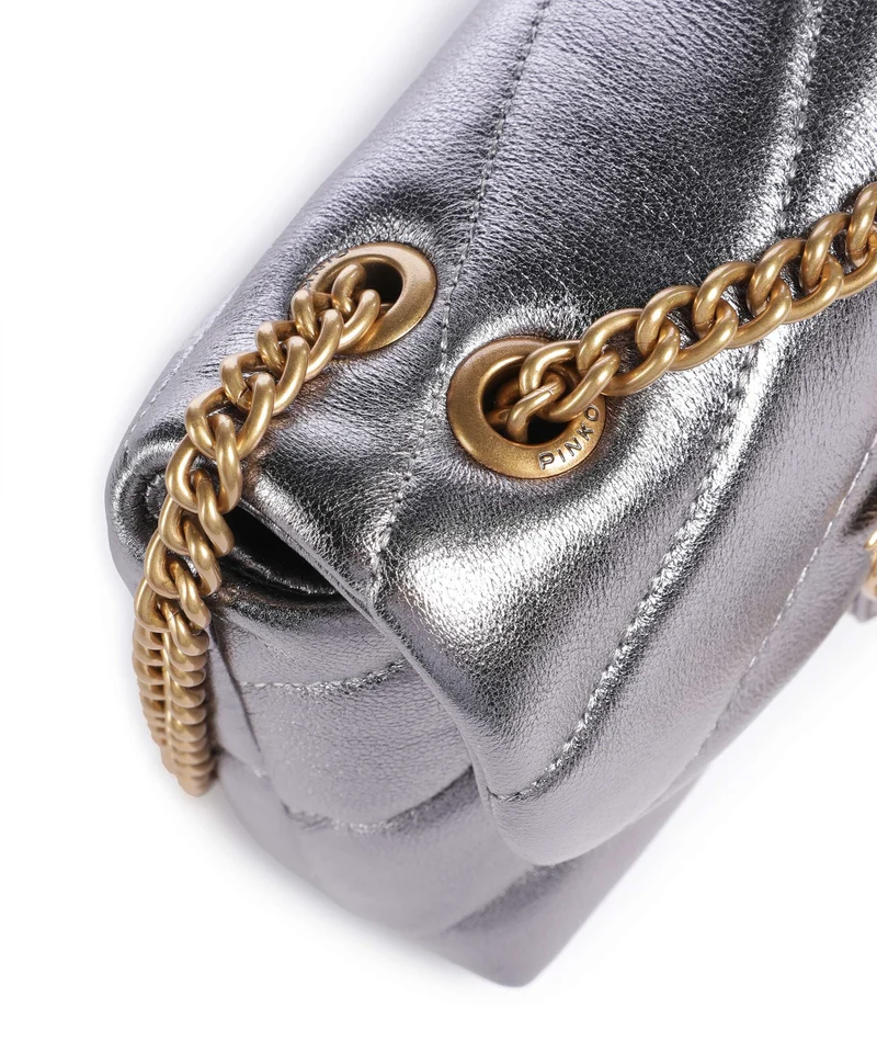 Pinko Love Puff Baby Bolso de hombro antracite/antique gold