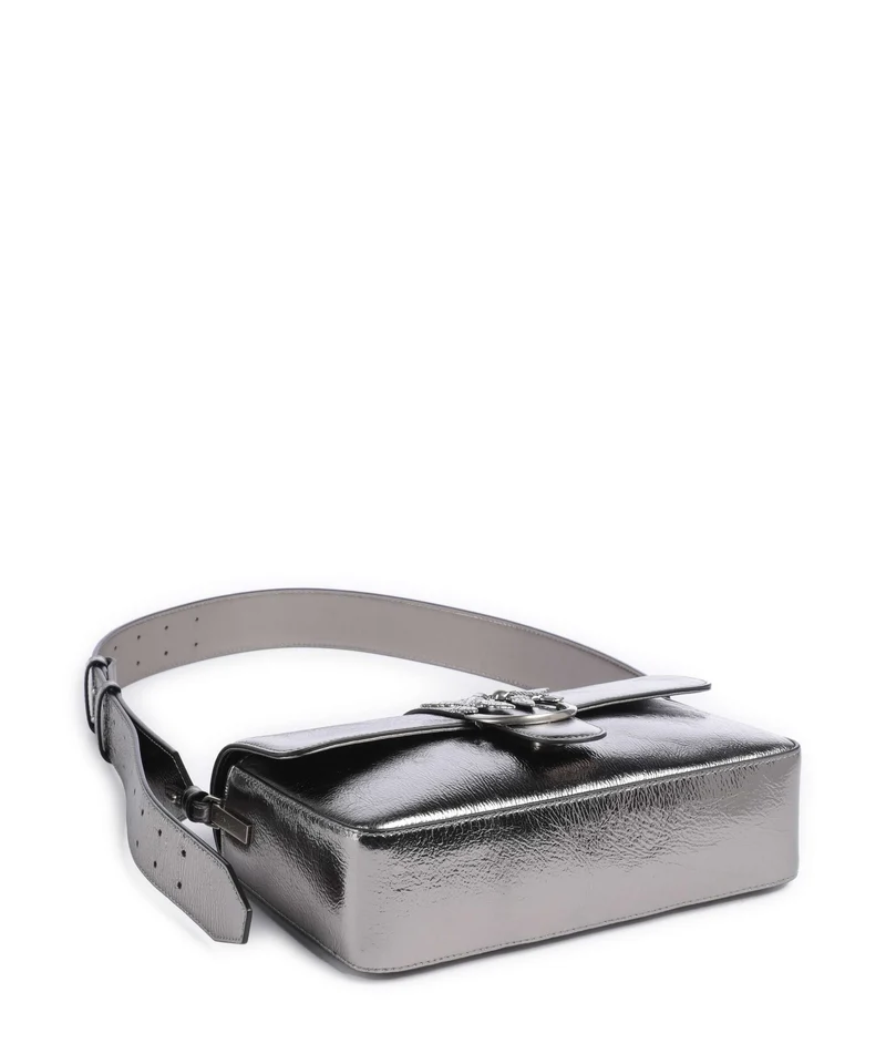 Pinko Love One Classic Slouchy Bolso de hombro antracite/old silver