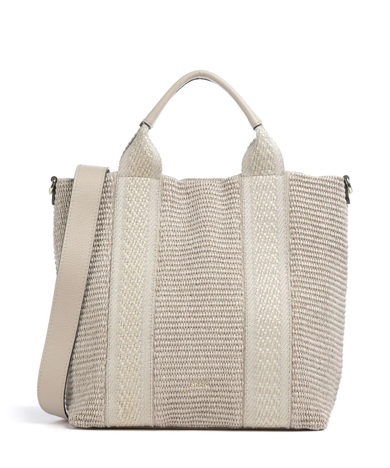 Abro Raffia Kaia Bolso de mano sahara