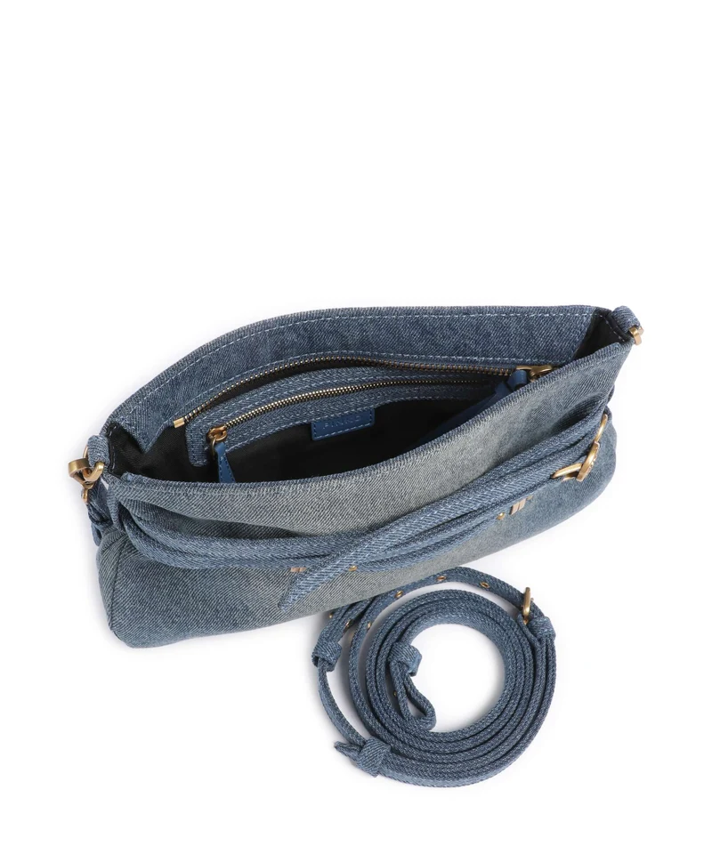 Pinko Belt Mini Bolso de hombro lavaggio medio/antique gold