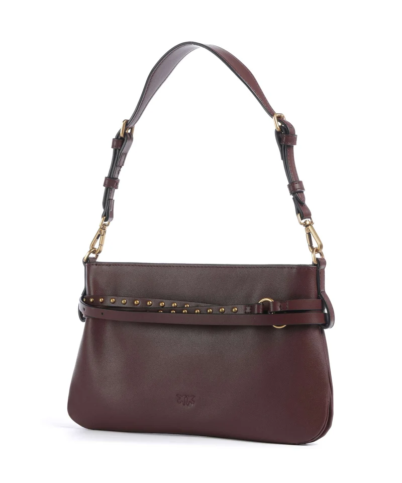 Pinko Belt Mini Bolso de hombro burgundy wine/antique gold