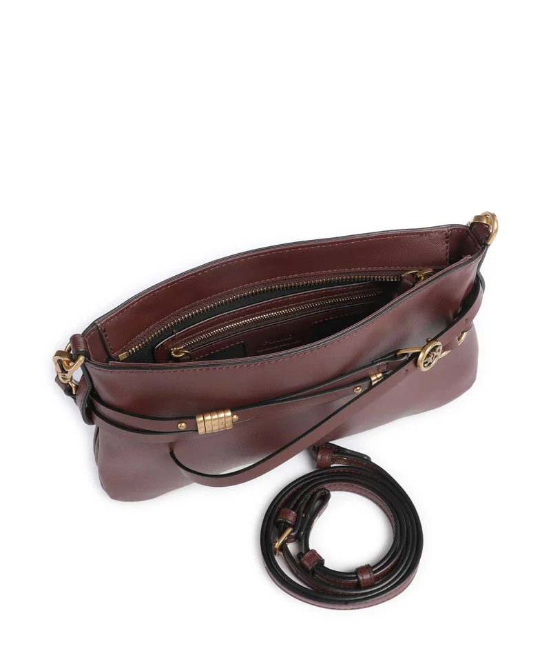 Pinko Belt Mini Bolso de hombro burgundy wine/antique gold