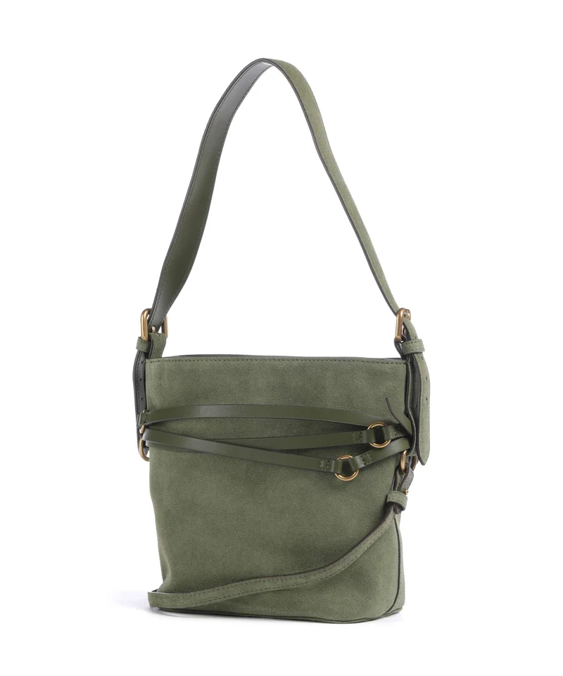 Pinko Belt Mini Bucket bolso de mano oliva capulet/antique gold