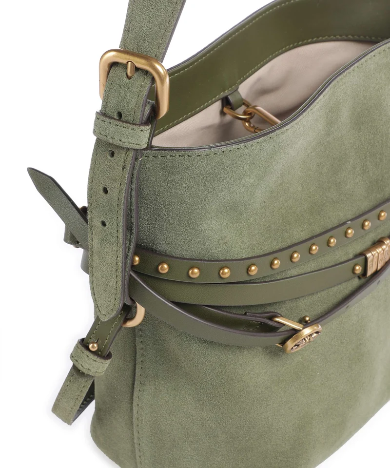 Pinko Belt Mini Bucket bolso de mano oliva capulet/antique gold