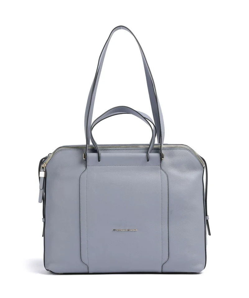 Piquadro W92T Bolsa shopping light blue