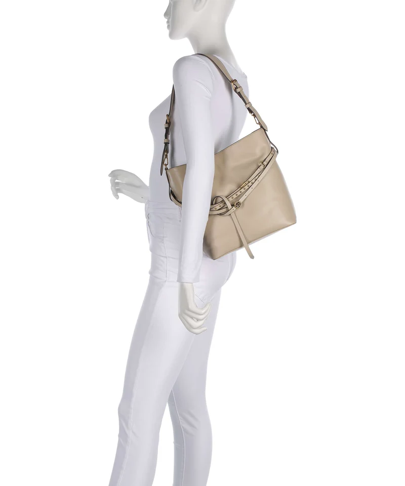 Pinko Belt Classic Bucket bolso de mano beige/grigio fumo/antique gold