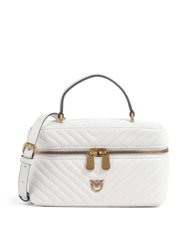 Pinko Vanity Mini Bolso de mano bianco nembo/antique gold