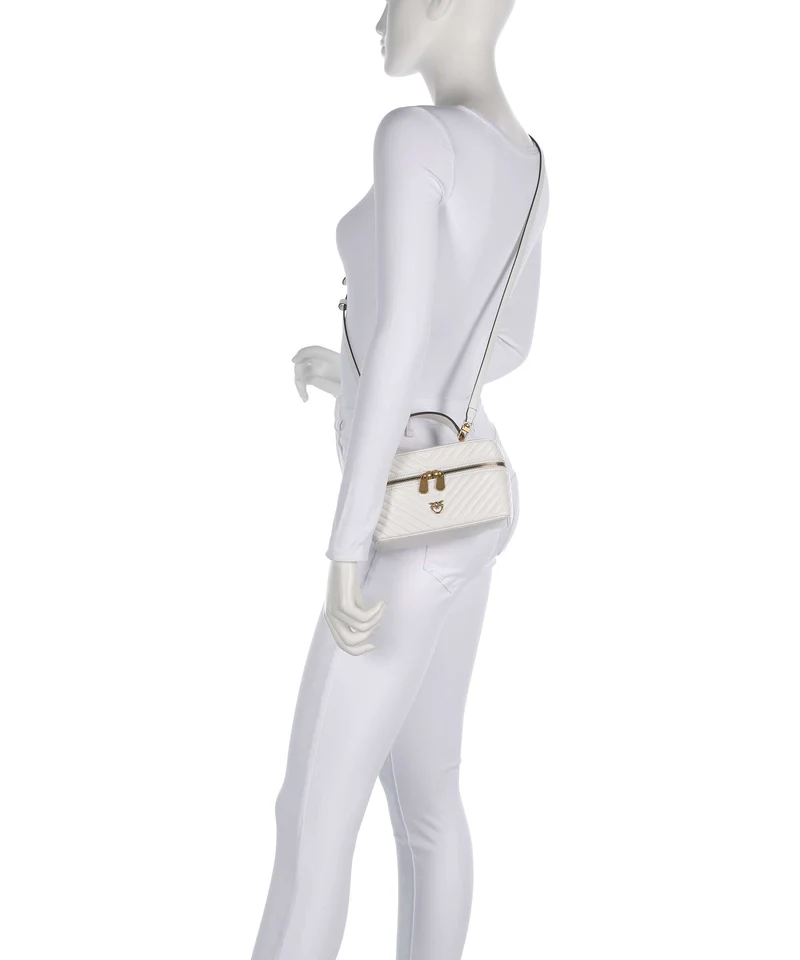 Pinko Vanity Mini Bolso de mano bianco nembo/antique gold