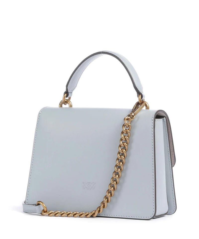 Pinko Love One Mini Bolso de mano azzurro celeste/antique gold