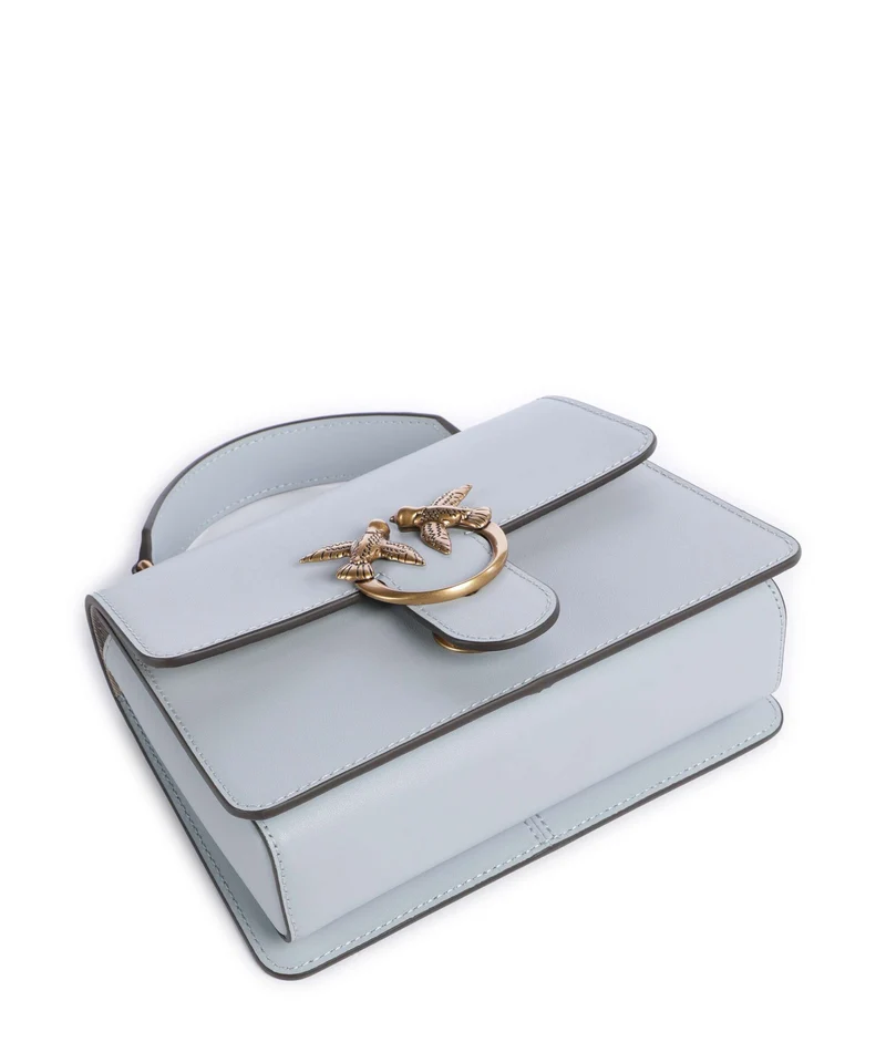 Pinko Love One Mini Bolso de mano azzurro celeste/antique gold