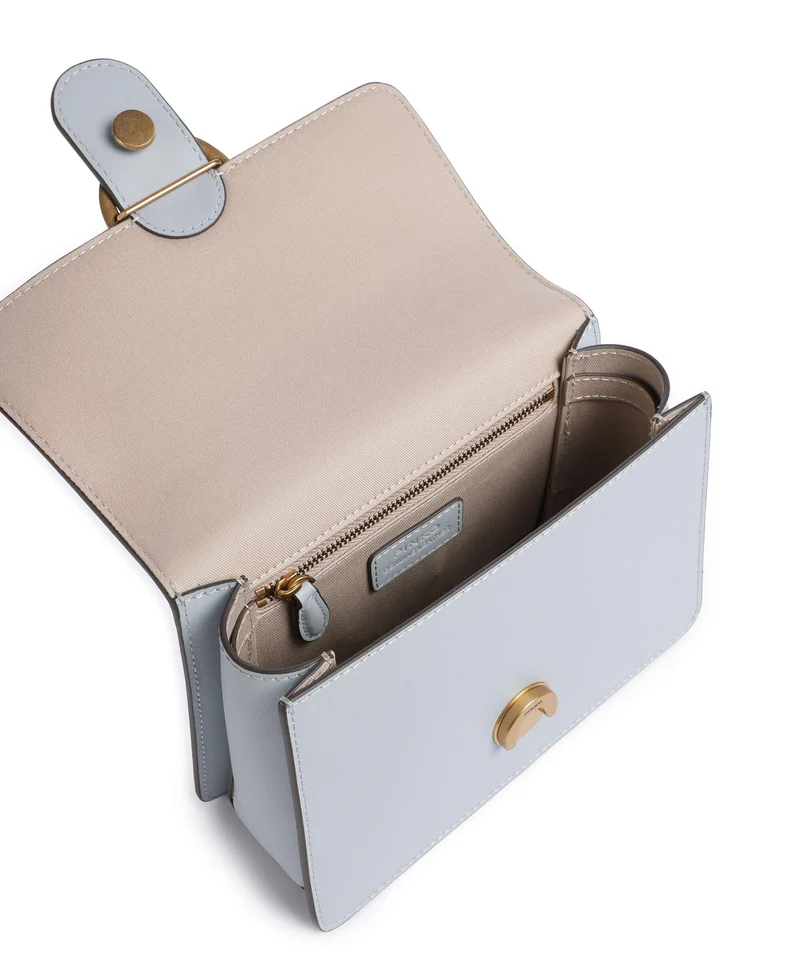 Pinko Love One Mini Bolso de mano azzurro celeste/antique gold