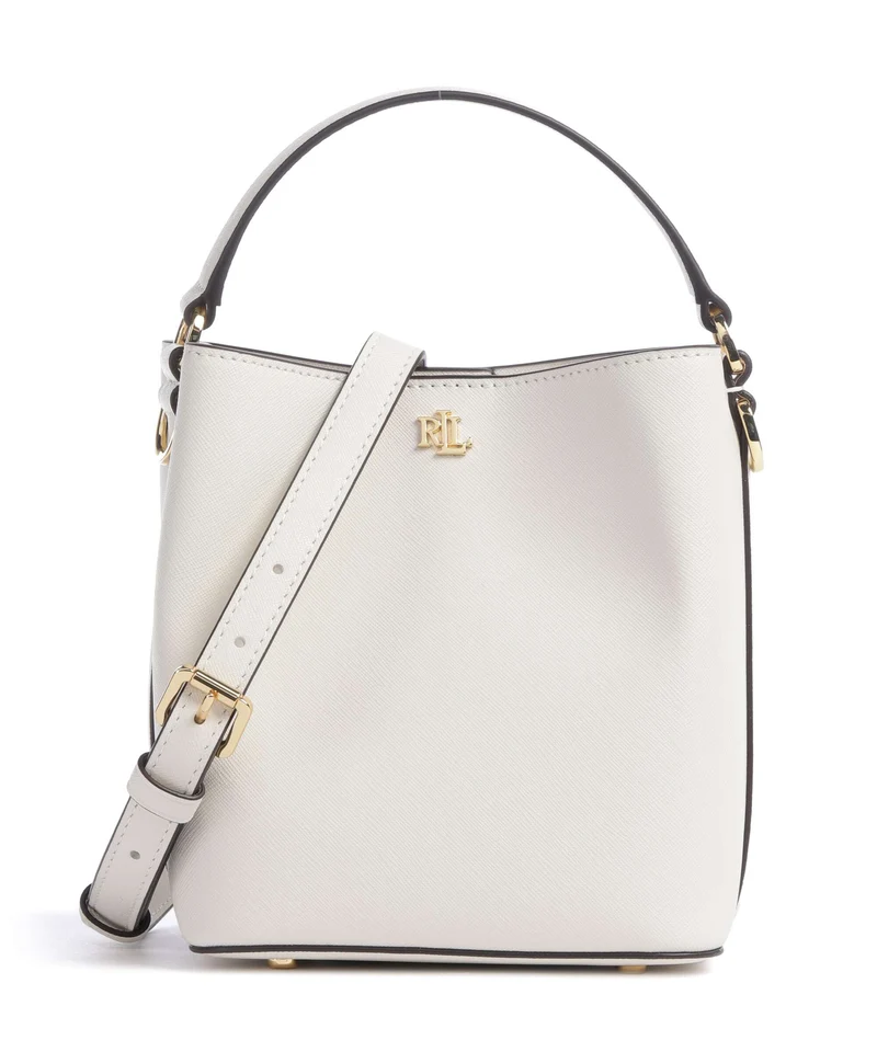 Lauren Ralph Lauren Reese Small Bucket bolso de mano soft white/pb