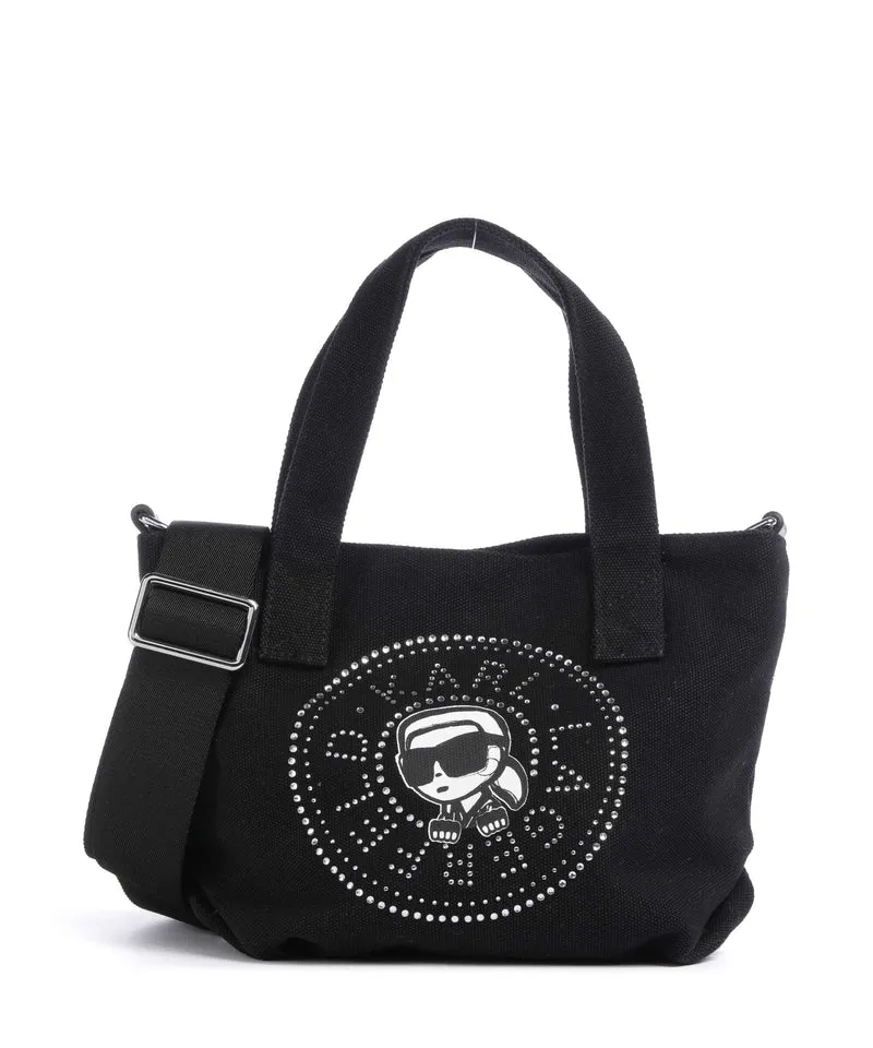 Karl Lagerfeld Ikon Circle Karl Small Bolso de mano black