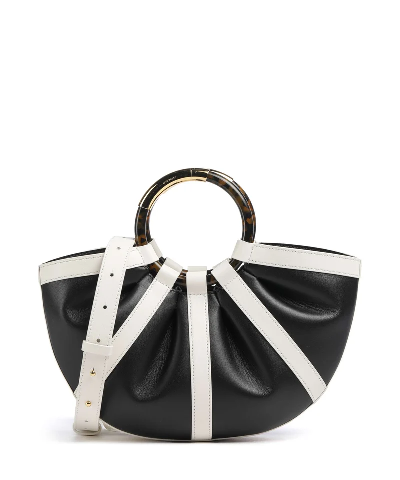 Coccinelle Shell Bolso de mano pearl/noir