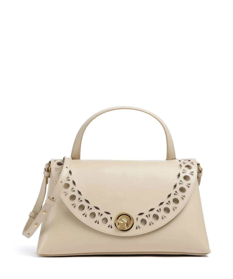 Coccinelle Nikla Monogram Sangallo Bolso de mano sandshell