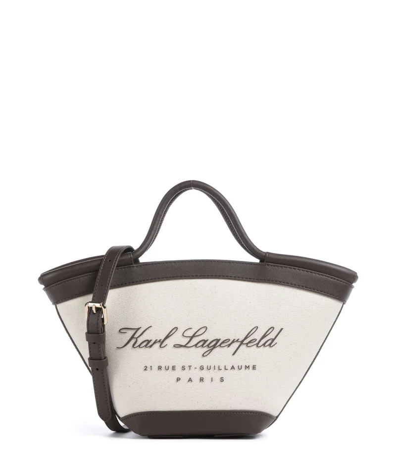 Karl Lagerfeld K/Hotel Karl Small Bolso de mano natural