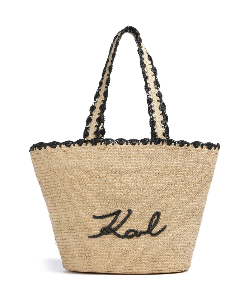 Karl Lagerfeld K/Signature Bolsa shopping natural